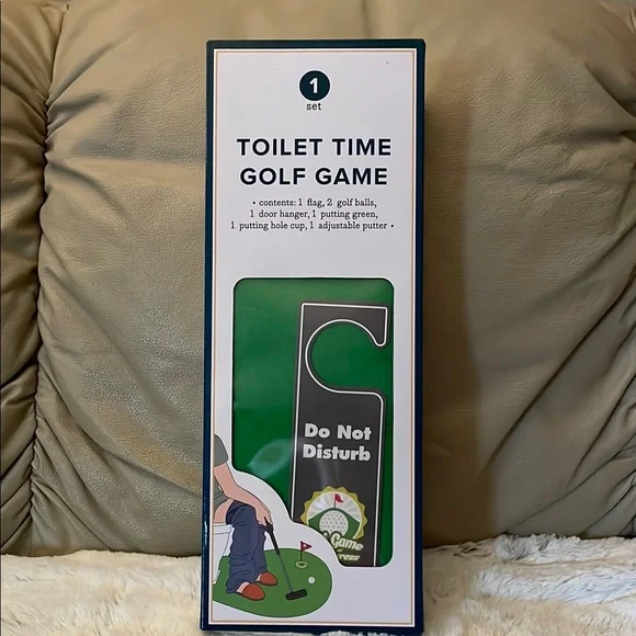 NIB Toilet Time Golf Game Set - Green - Picture 1 of 3